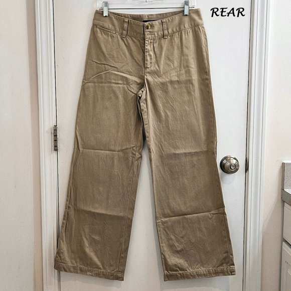 Tan, Wide Leg, Clean Front Pant Vintage (2000s) Moda International Size 6short - Picture 2 of 16